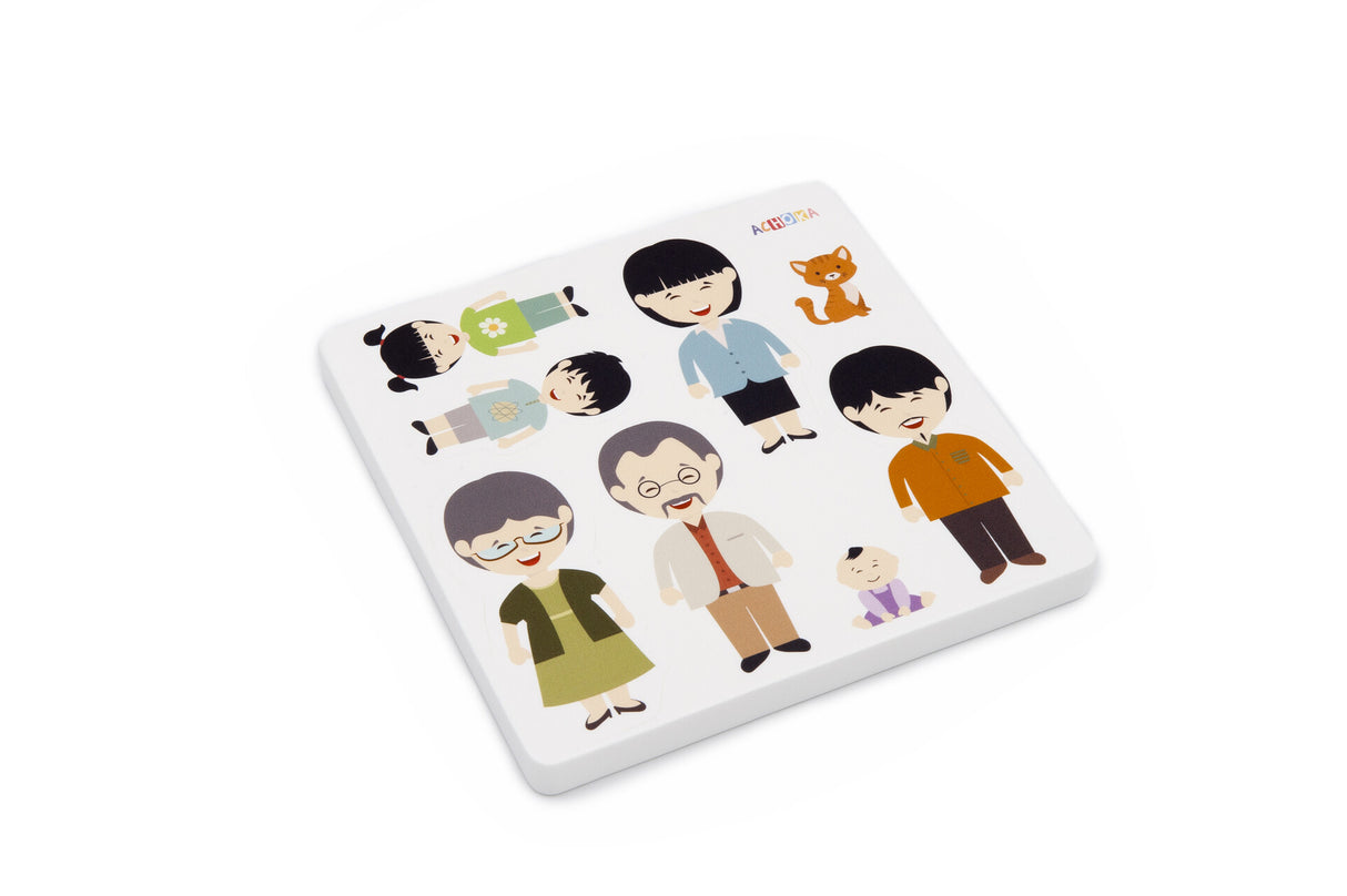 Foam Figurines Asian Family