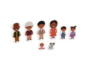 Foam Figurines African Family