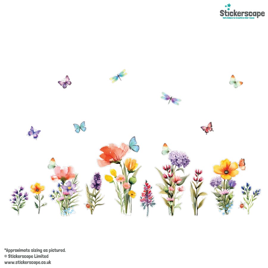 Window Stickers Pack - Meadow Flowers