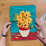 OKTO DIY 3D Clay Painting Creative Set - Sunflowers
