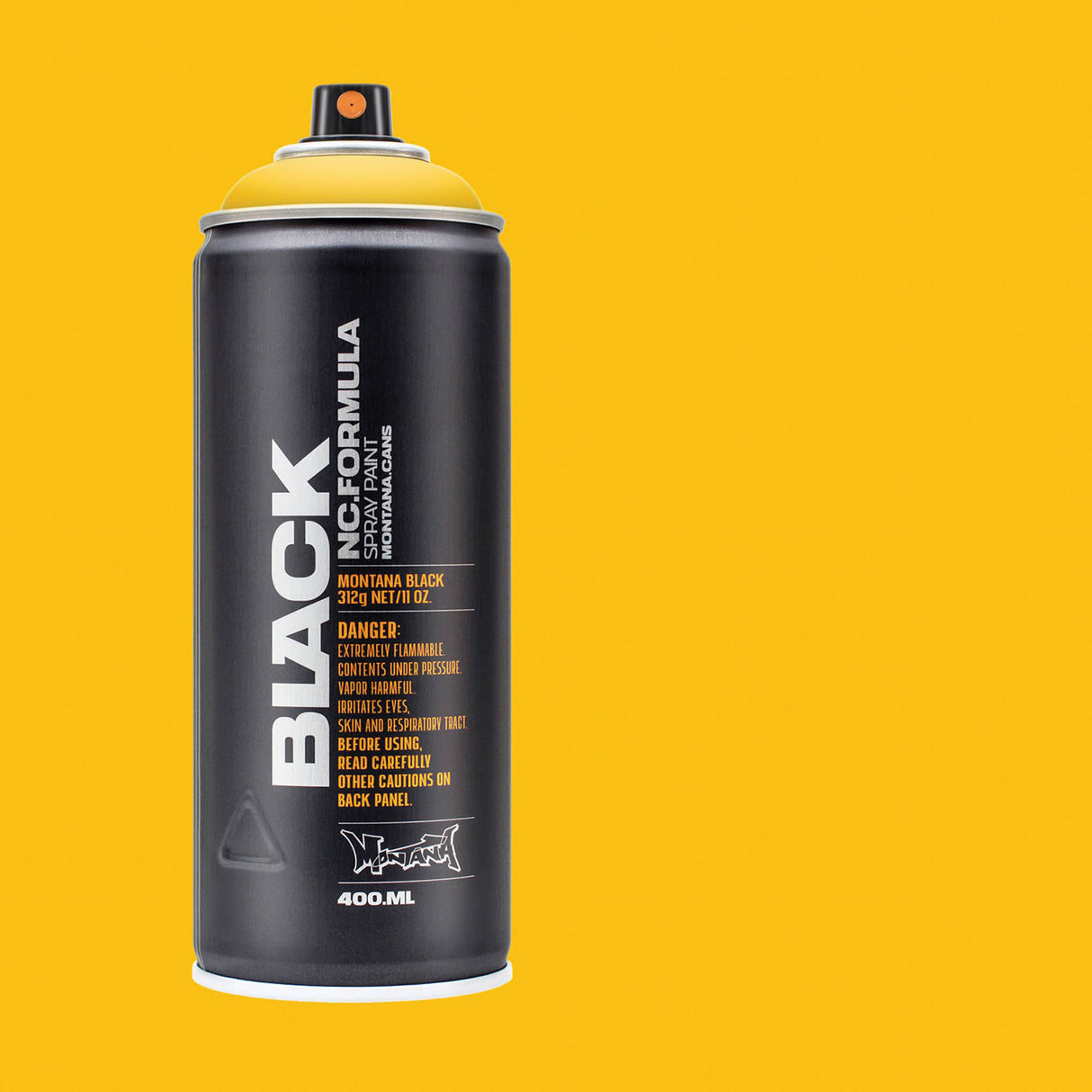 Montana BLACK 400ml Spray Paint - Yellow (1030)