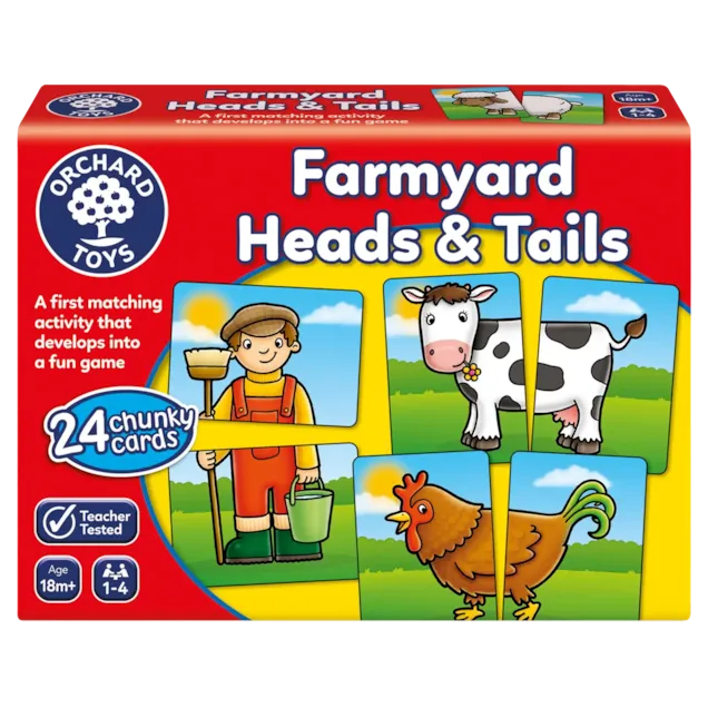 Orchard Toys Farmyard Heads and Tails Game