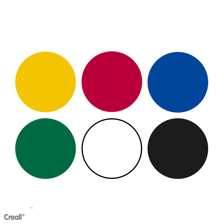 Creall Basic Colour Poster Paint - Assorted Colours (6 x 1000ml)