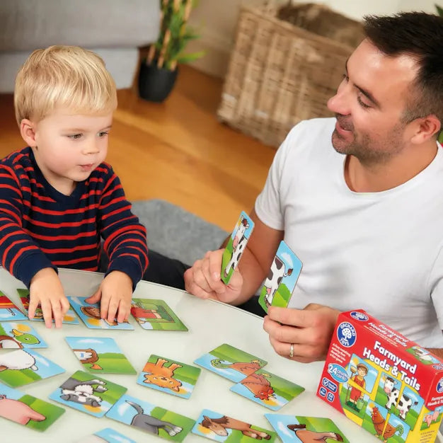 Orchard Toys Farmyard Heads and Tails Game