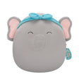 Squishmallows 16 Inch - Mila the Grey Elephant with Headband