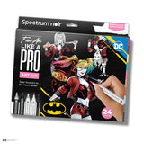 Spectrum Noir Fan-Art Like a Pro Art 24 Markers Kit - Harley Quinn