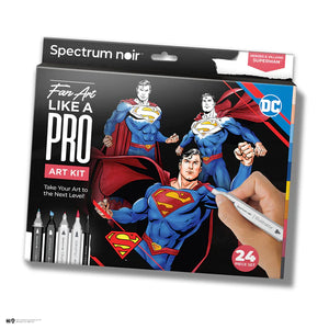 Spectrum Noir Fan-Art Like a Pro Markers Kit - Superman