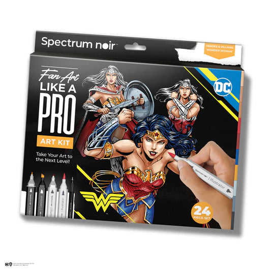 Spectrum Noir Fan-Art Like a Pro Art Markers Kit - Wonder Woman
