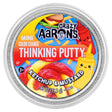 Crazy Aaron's Thinking Putty container with ketchup and mustard design on a white background