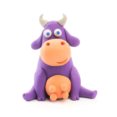Hey Clay - Animals Claymate: Cow (3 Cans)