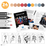 Spectrum Noir Fan-Art Like a Pro Art Markers Kit - Wonder Woman