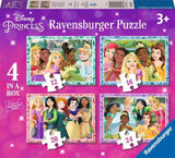 Disney Princess Jigsaw Puzzles 4 In A Box