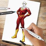 Spectrum Noir Fan-Art Like a Pro 24 Art Markers Kit - The Flash
