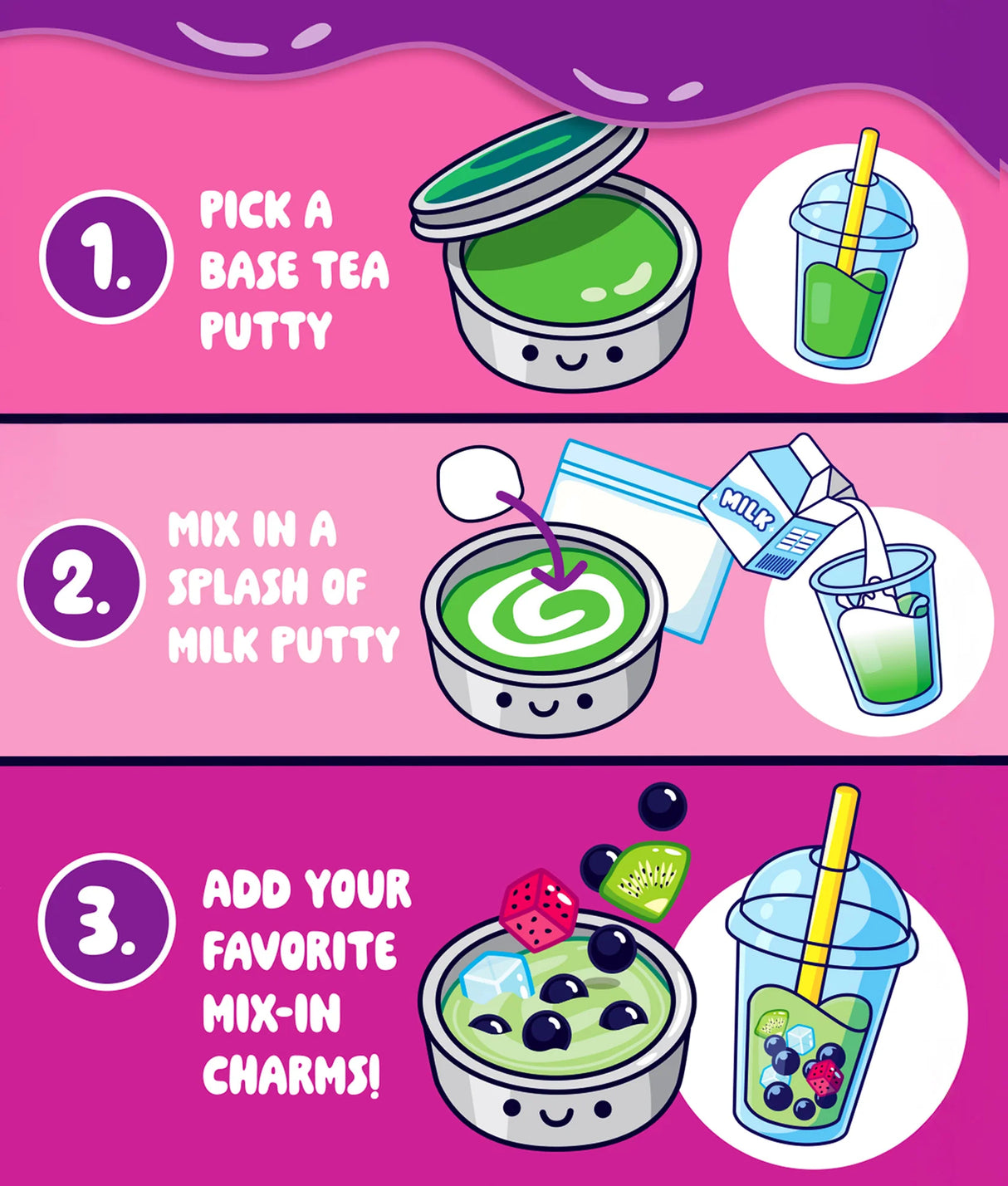 Crazy Aaron's Mixed by Me Kit - Boba Thinking Putty
