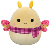 Squishmallows 20 Inch - Miry the Yellow Moth with Plaid Scarf