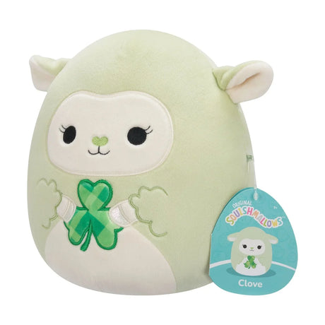 Squishmallows 8 Inch - Green Lamb with Shamrock