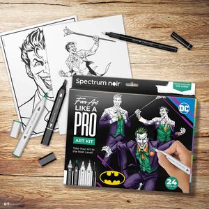 Spectrum Noir Fan-Art Like a Pro 24 Markers Kit - The Joker