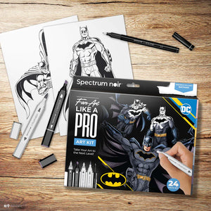 Spectrum Noir Fan-Art Like a Pro 24 Marker Kit - Batman