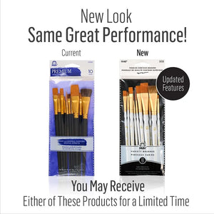 Folkart Brush Set - Artist Variety Set (10 Pcs)