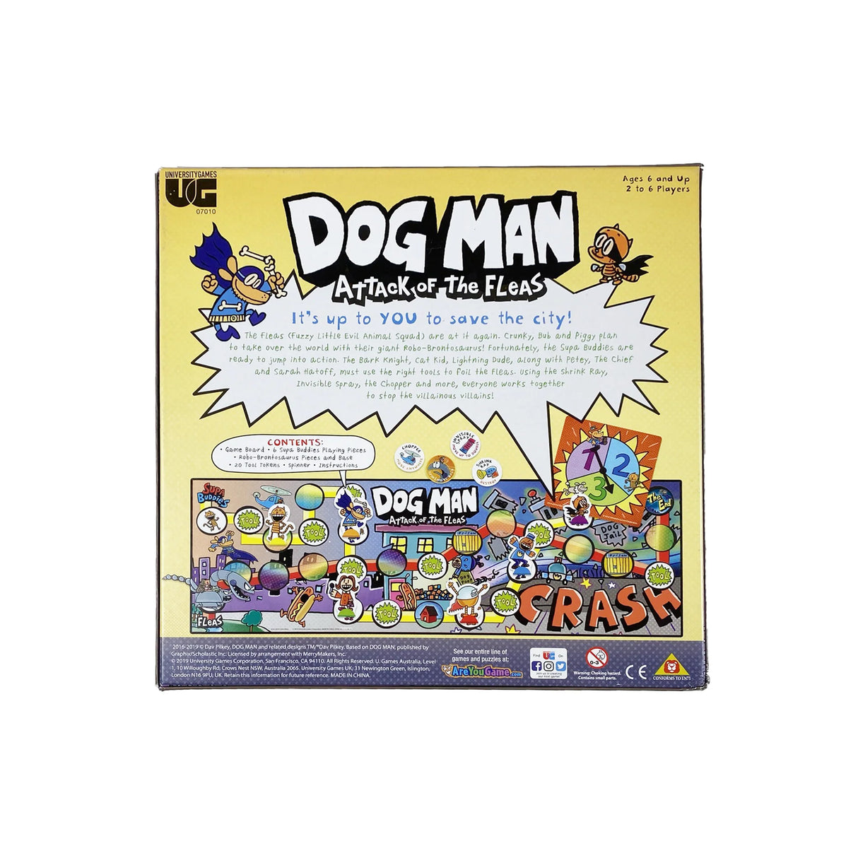Dog Man Attack of the Fleas Board Game