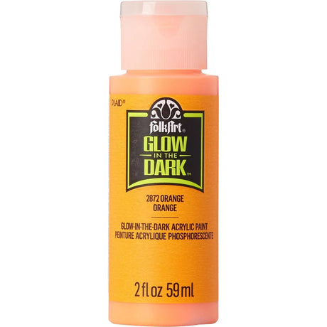 FolkArt Glow-in-the-Dark Acrylic 59ml - Orange