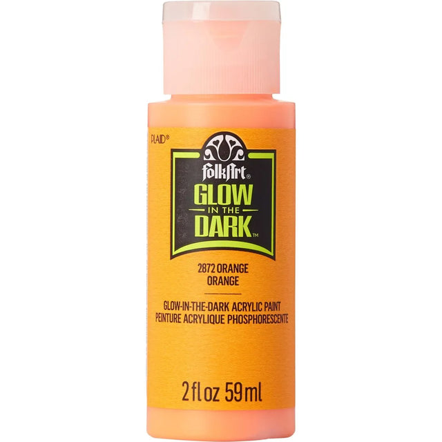 FolkArt Glow-in-the-Dark Acrylic 59ml - Orange