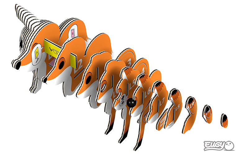 EUGY 072 Red Fox - 3D Model Kit