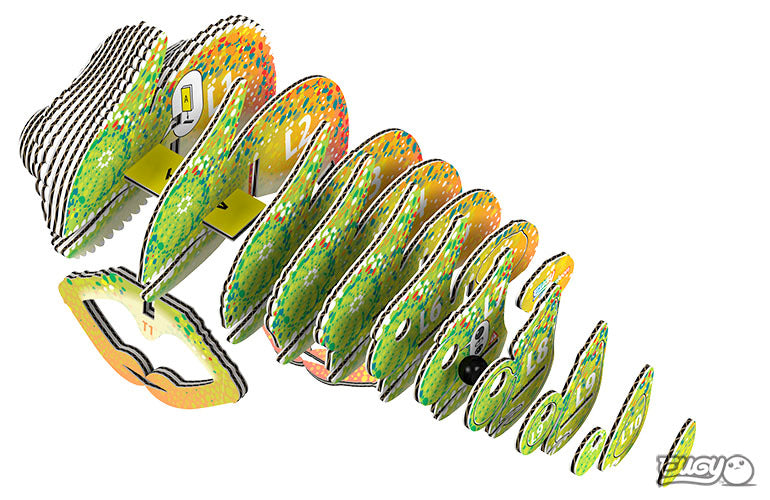 EUGY 075 Chameleon - 3D Model Kit