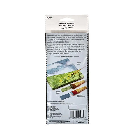 Folkart Brush Set - Artist Variety Set (10 Pcs)