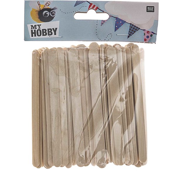 WOODEN POPSICLE STICK, NATURAL 11.5cm