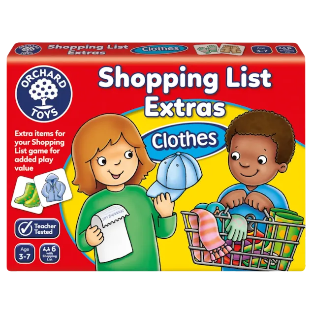 Orchard Toys Shopping List Game Extras: Clothes