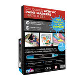 Zieler 12 Paint Marker Pens 1.5mm with A4 Black Paper Pad Set