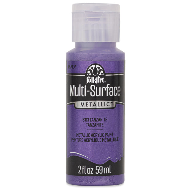 FolkArt Multi-Surface Metallic Acrylic 59ml - Tanzanite
