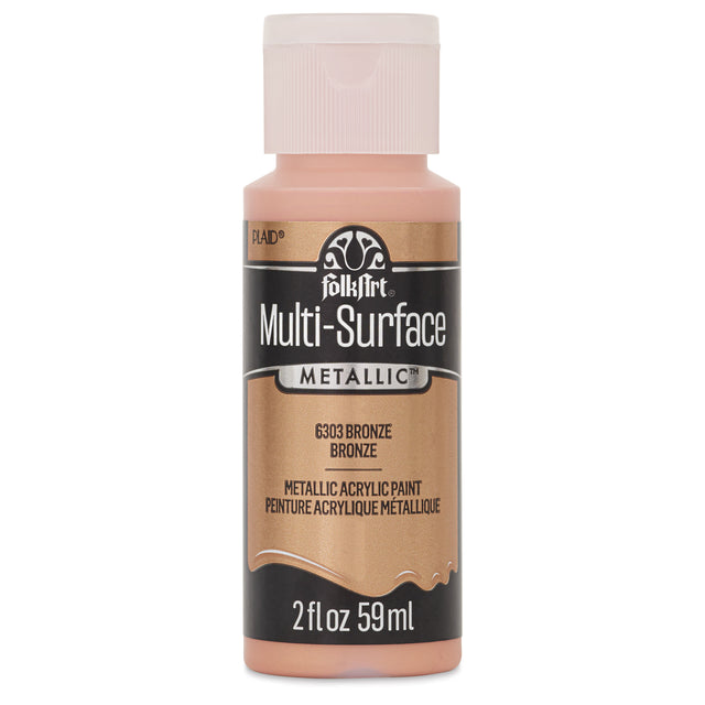 FolkArt Multi-Surface Metallic Acrylic 59ml - Bronze