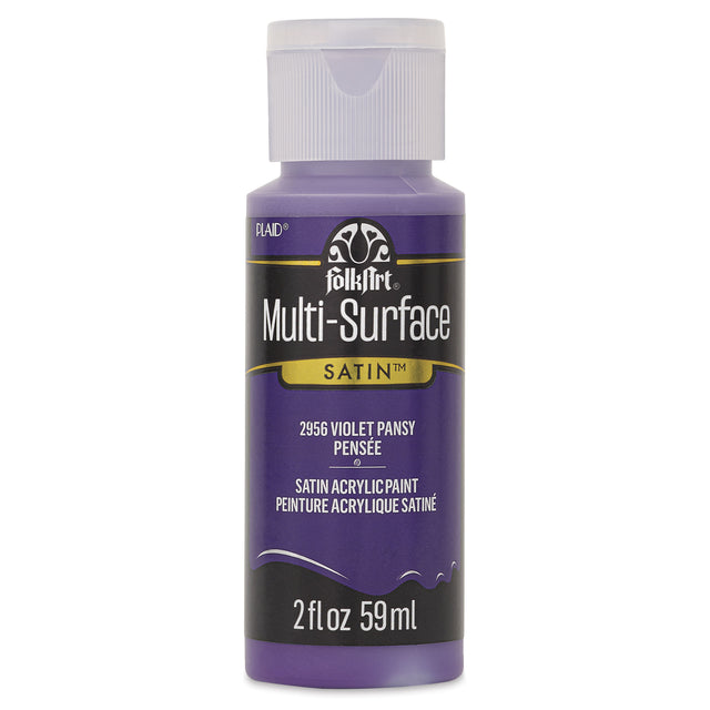 FolkArt Multi-Surface Acrylic 59ml - Violet Pansy