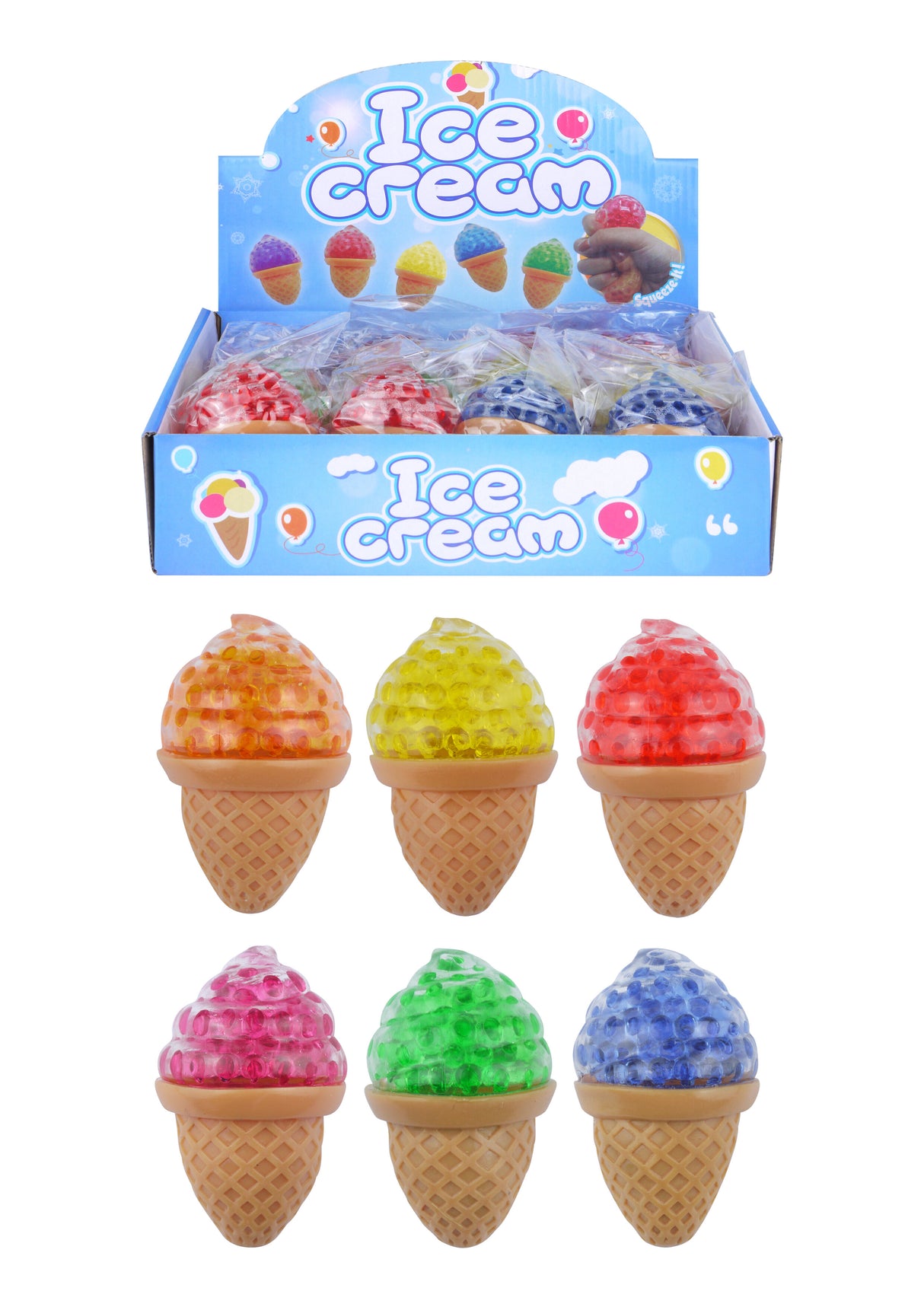 Squeeze Ice Cream with Beads