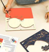 Splat Planet Wood Art Kit - Great Wave