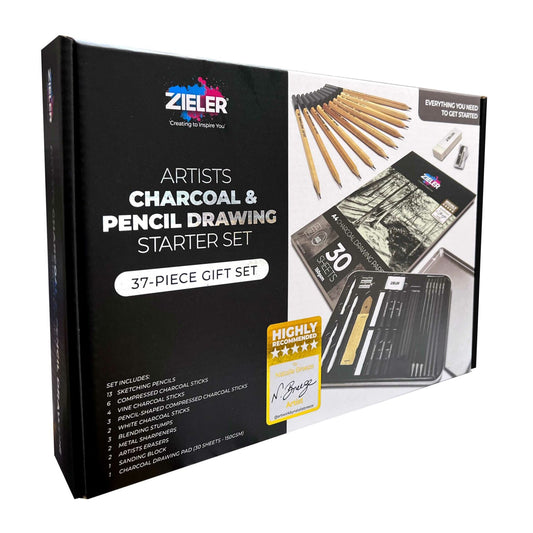 Charcoal & Pencil Drawing Starter Set