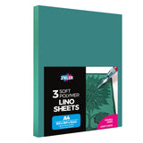 Zieler A4 Soft Cut Lino Printing Bloc Sheets (Pack of 3)