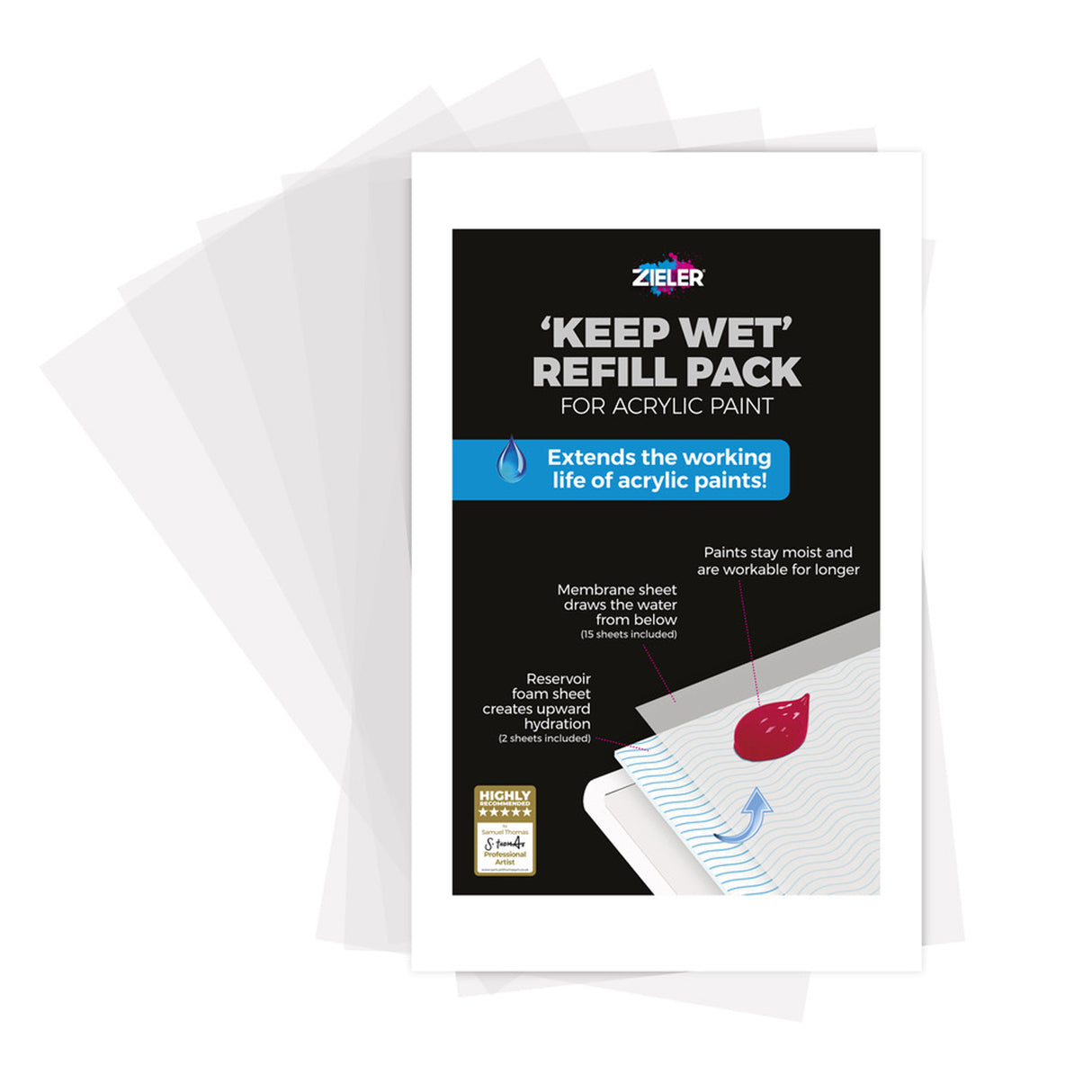 Zieler ‘Keep Wet’ Palette Refill Pack
