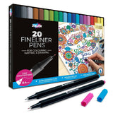 Zieler Colour Fineliner Starter Set (20 Pieces)