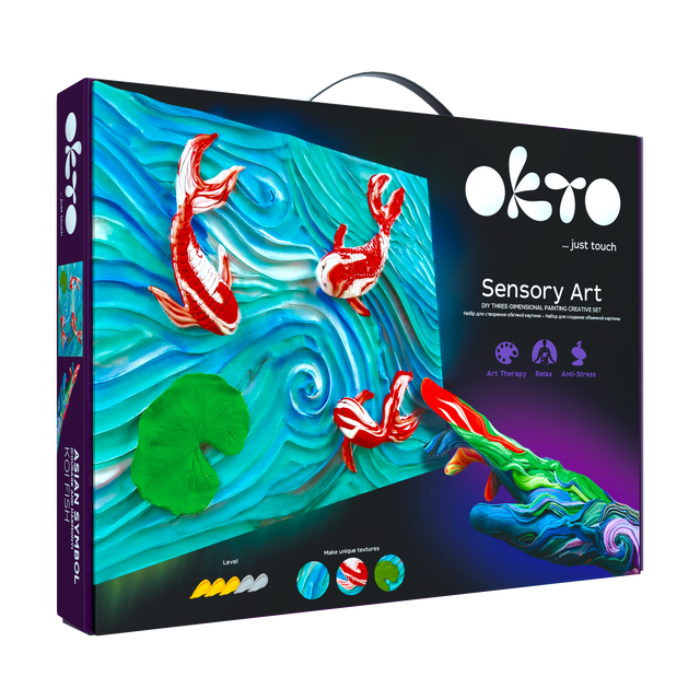 OKTO DIY 3D Painting Creative Kit - Koi Carps