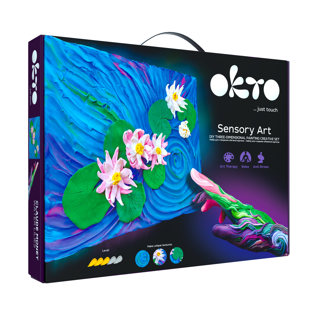 OKTO DIY 3D Clay Painting Creative Kit - Water Lillies