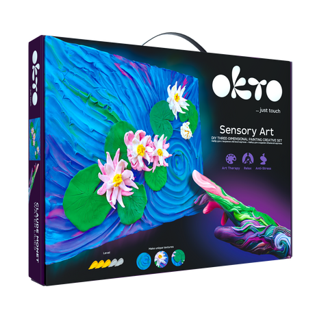 OKTO DIY 3D Clay Painting Creative Kit - Water Lillies
