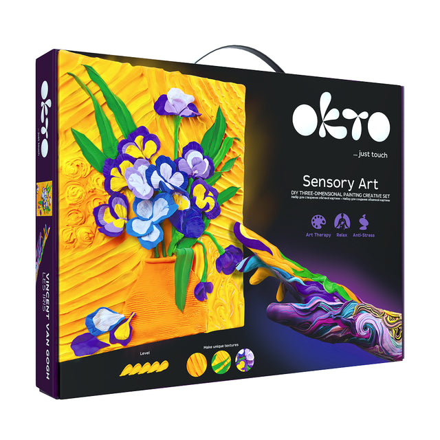 OKTO DIY 3D Clay Painting Creative Set - Irises