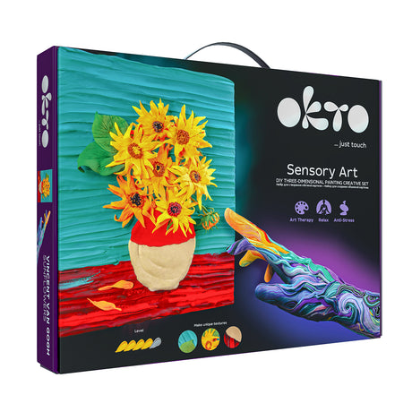 OKTO DIY 3D Clay Painting Creative Set - Sunflowers