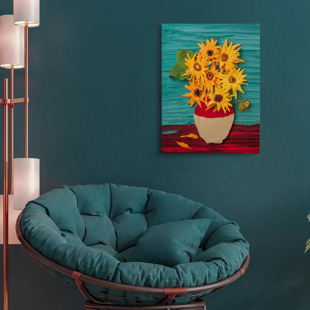 OKTO DIY 3D Clay Painting Creative Set - Sunflowers