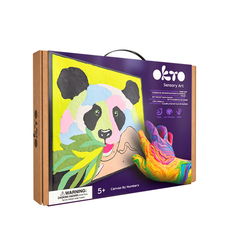 OKTO Panda Colouring with Clay Set