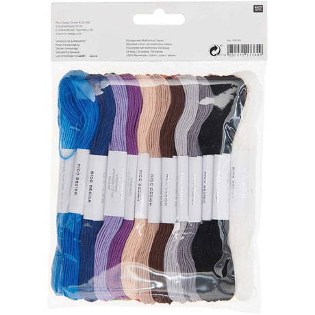 Rico Design Embroidery Thread Set Multicolour Classic 24 pieces