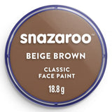 Snazaroo Classic Face Paint Beige Brown 18Ml